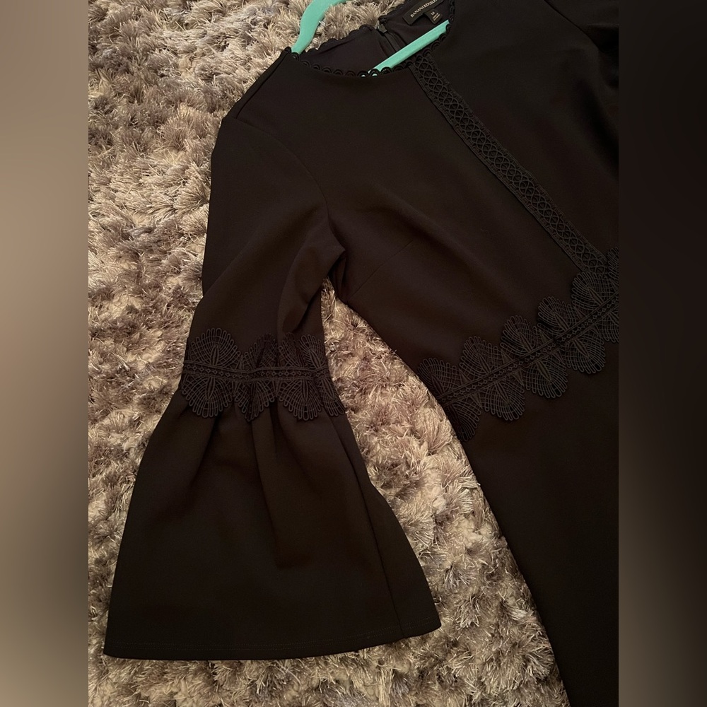 Banana Republic Black Bell Sleeve Dress - Picture 3 of 10